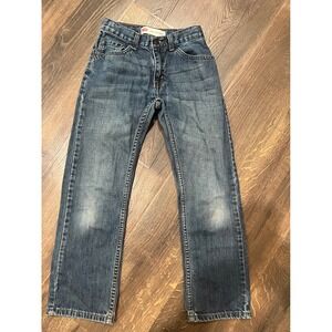 Levi's 505 Regular Fit Denim Jeans Boys Size 12 Slim Adjustable Waist